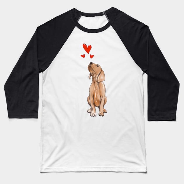 I love dogs Baseball T-Shirt by Milatoo